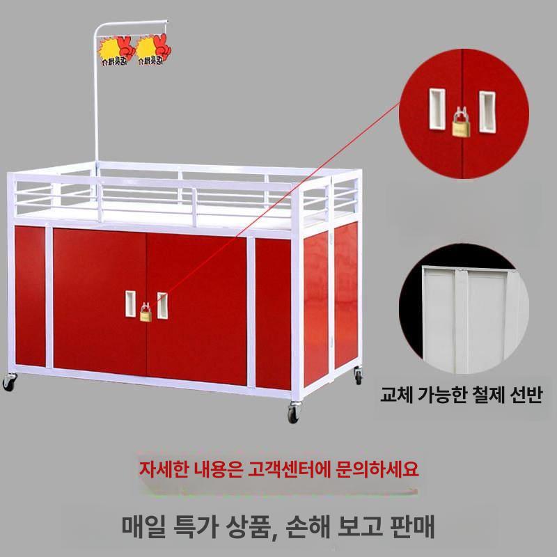 접이식 가판대 매대 진열대 철제 마트 야외 판촉대 행사 1세대 구멍 소형 문 포함 - 상세 이미지 2