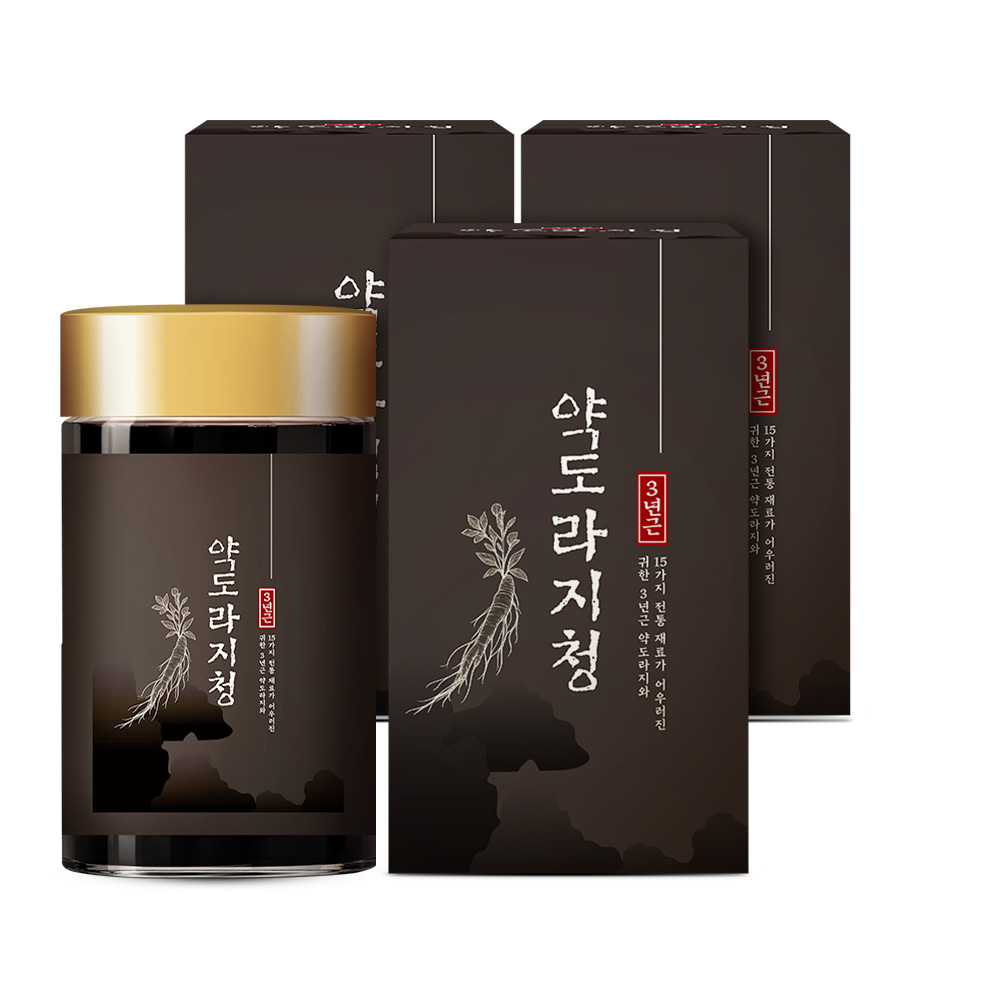 [3년근도라지추출액] 참앤들황토농원 국내산 3년근 약도라지청 250g, 3개 - 상품 이미지