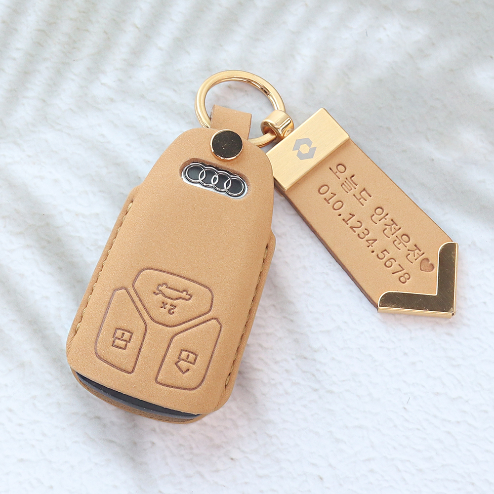 더레이즈 뉴아우디 차 키케이스 스마트 가죽 키커버 - 상품 이미지