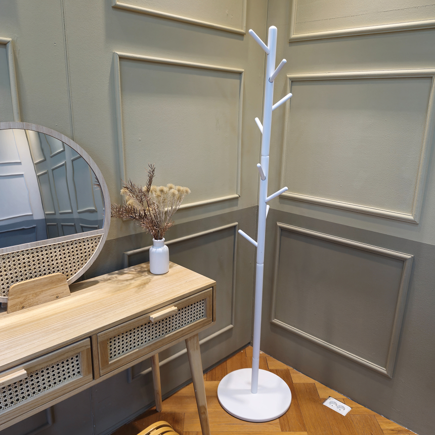 나무 원목 행거 스탠드 옷걸이 이동식 미니 우드 행거 옷 틈새 원룸 옷거치대 내추럴