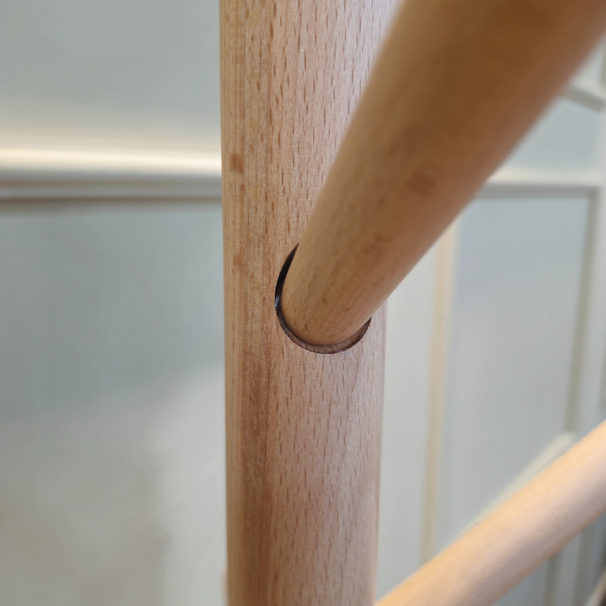 나무 원목 행거 스탠드 옷걸이 이동식 미니 우드 행거 옷 틈새 원룸 옷거치대 내추럴