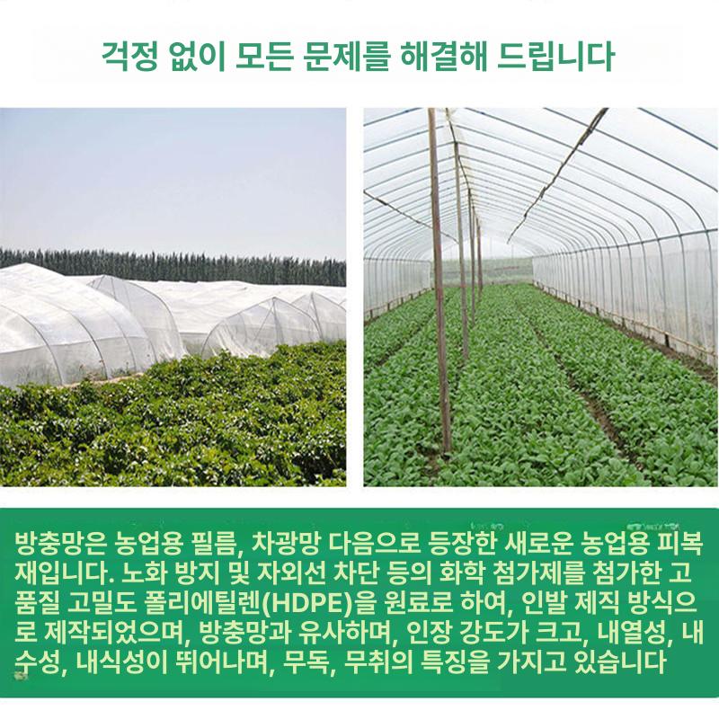 농사용 방충망 비닐 메쉬 원예용 채소 보호망 해충방지망 1m x 1m - 상세 이미지 4