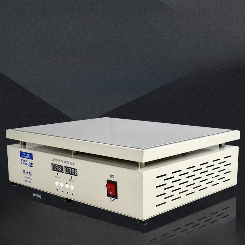 PCB 예열기 핫플레이트 리무버 열판 휴대폰 분해 히팅 4030c 가변 주파수 모델 뚜껑 있음 - 상품 이미지