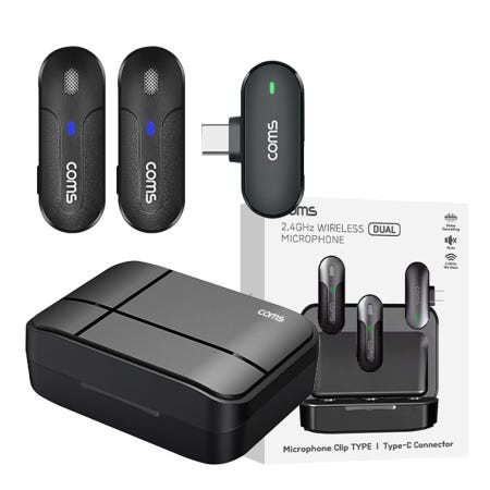 라이트컴 커플 브이로그 마이크 숏폼 릴스 틱톡 촬영용 2채널 녹음기 노이즈캔슬링 ASMR