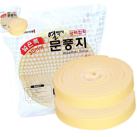 열박사 넓은폭 문풍지 30mm x 2.7M 2매입