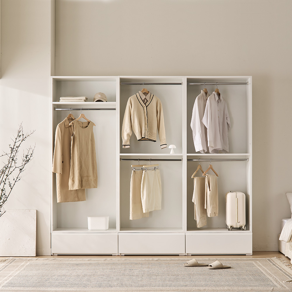 바스포르 스탠다드 컴팩트 드레스룸 400 라운드 측면 코너장