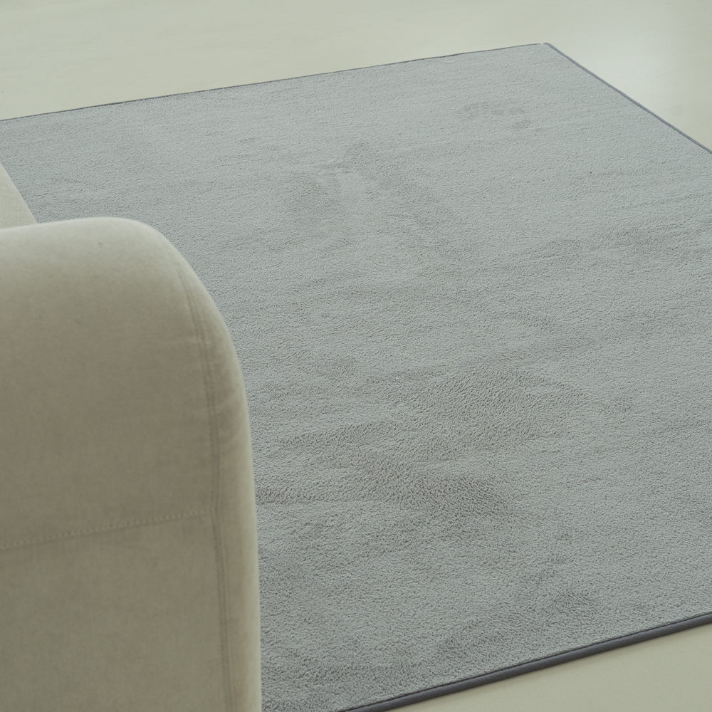 인룸 플레인 소프트 사계절 거실 러그 카페트 그레이, 200x250cm