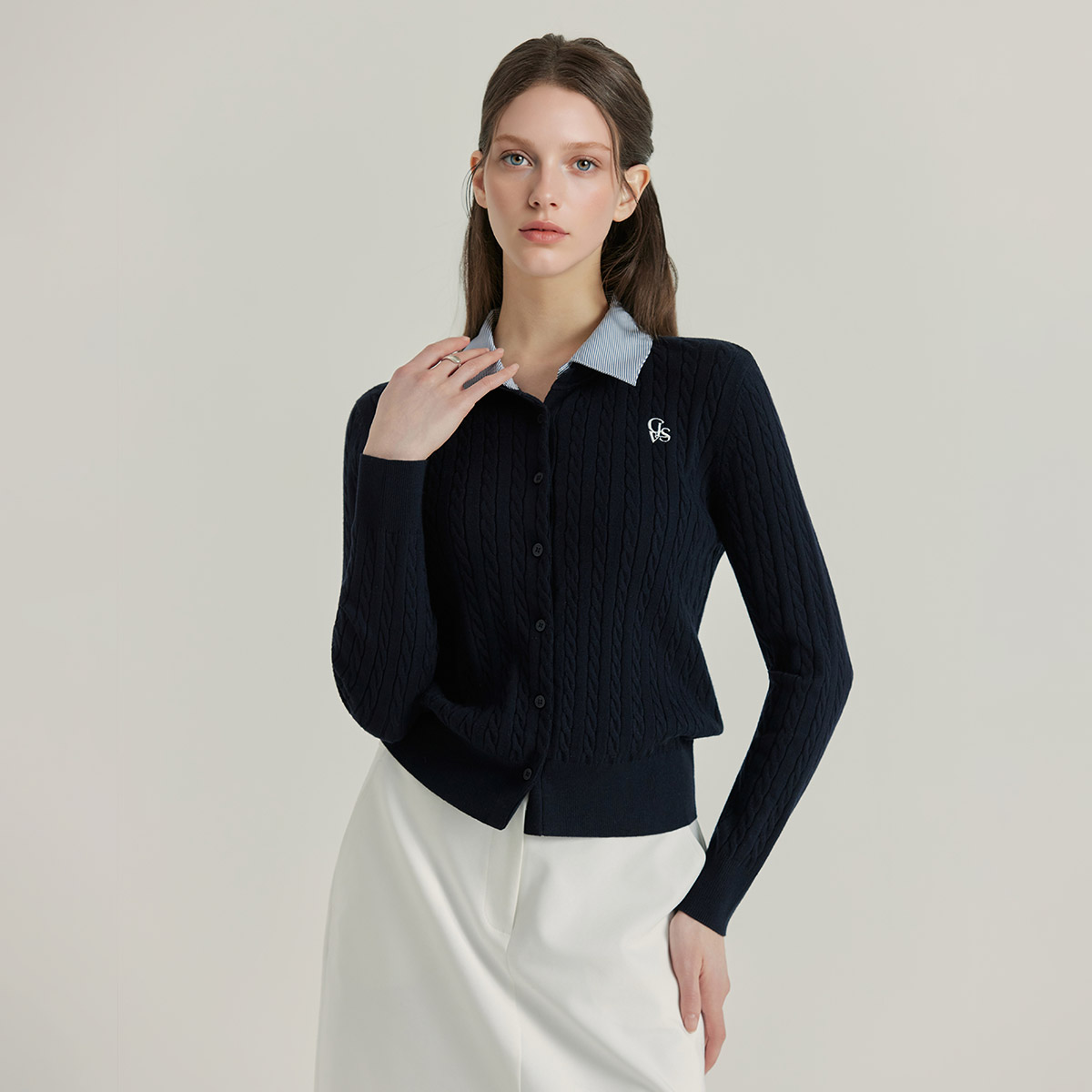 [클라비스] 카라배색 니트_CVCKG1202M 상세 이미지 2