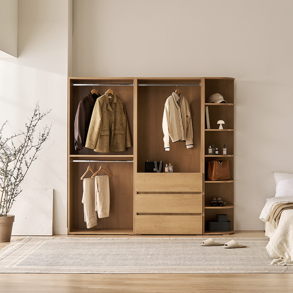 바스포르 스탠다드 컴팩트 드레스룸 400 라운드 측면 코너장