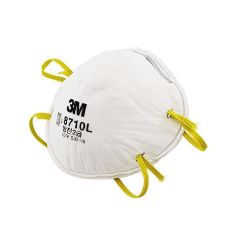 오와이엘 협력사 3M 2급 방진마스크 1P 8710L 분진 필터 산업마스크