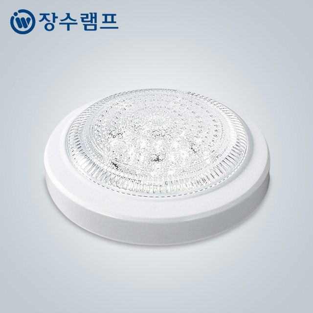 장수램프 LED 원형 직부등 15W 현관 베란다 계단 조명 국산 삼성칩 - 상품 이미지