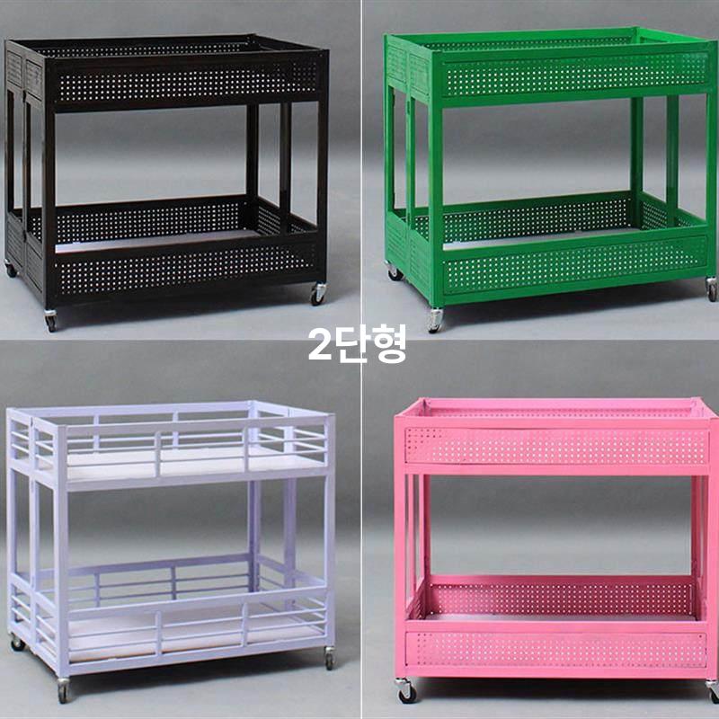접이식 가판대 매대 진열대 철제 마트 야외 판촉대 행사 1세대 구멍 소형 문 포함 - 상세 이미지 4