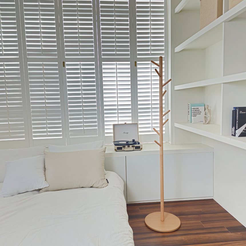 나무 원목 행거 스탠드 옷걸이 이동식 미니 우드 행거 옷 틈새 원룸 옷거치대 내추럴