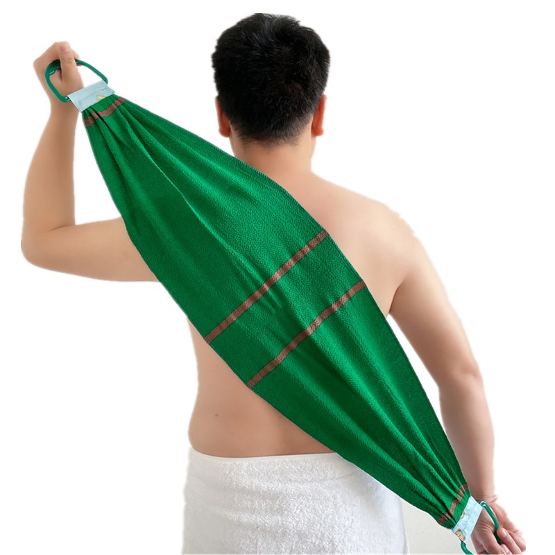 등밀이 때타올 롱타올 샤워타올 이태리타올 각질제거 장갑 500d 초거친 단층 다크그린 - 상품 이미지