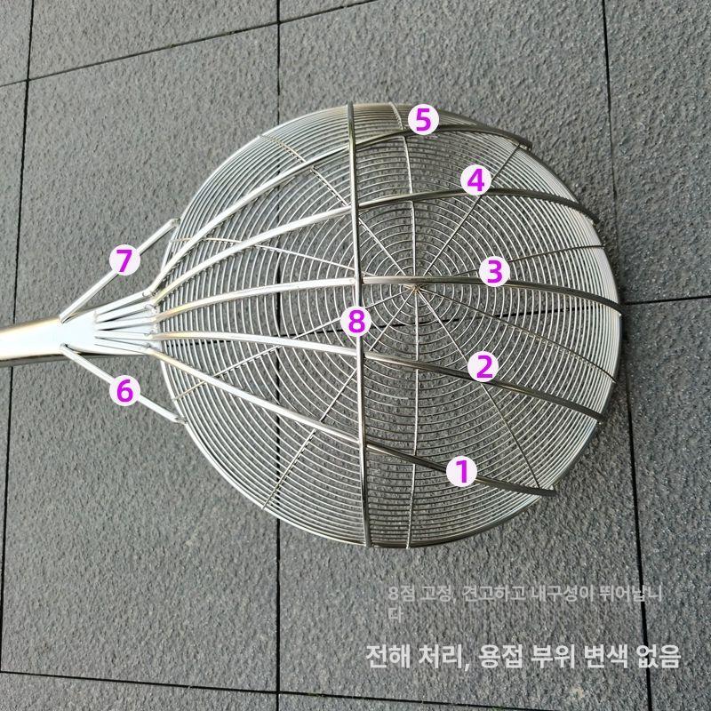 건지개 음식점 튀김 대형 건지게 뜰채 스테인레스 튀김건지개 스텐 튀김망 스쿱 업소용 - 상세 이미지 3