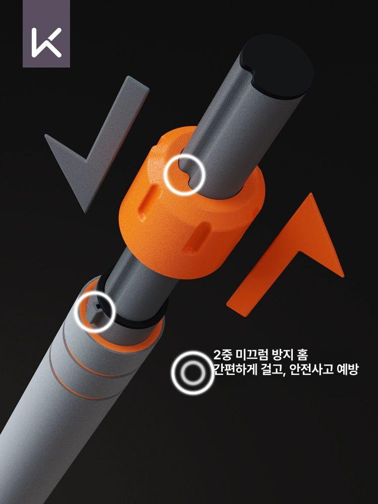 문틀 철봉 턱걸이봉 가정용 턱걸이 근력 운동기구 실내 120cm 160cm 수평계 포함 - 상세 이미지 3