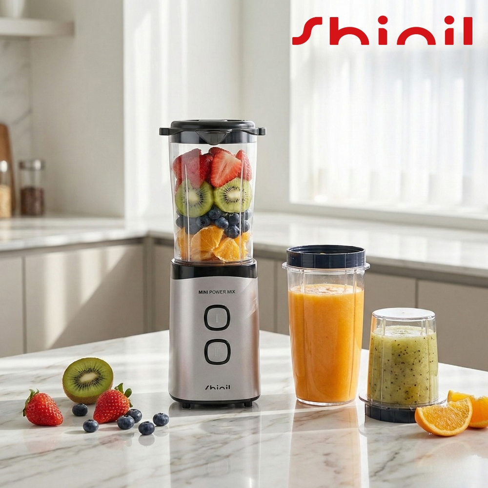 신일 미니블렌더 국산 가정용 스무디 쥬스 과일믹서기 제품 이미지