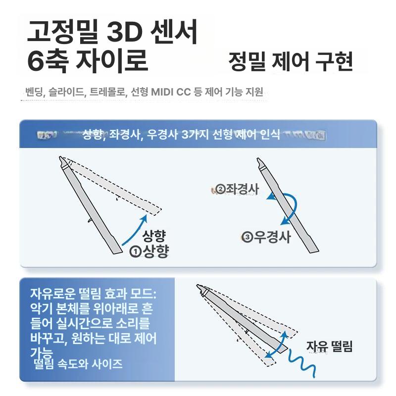 C2 전자플룻 색소폰 관악기 플루트 하얀색 플룻트 블랙 다크그레이 - 상세 이미지 3