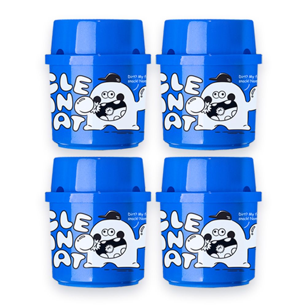 [물때박살] 클린햇 화장실 자동 변기 세정제 클리너 탈취제 변기 물때 세정 파란물 1개입, 4개 제품 이미지