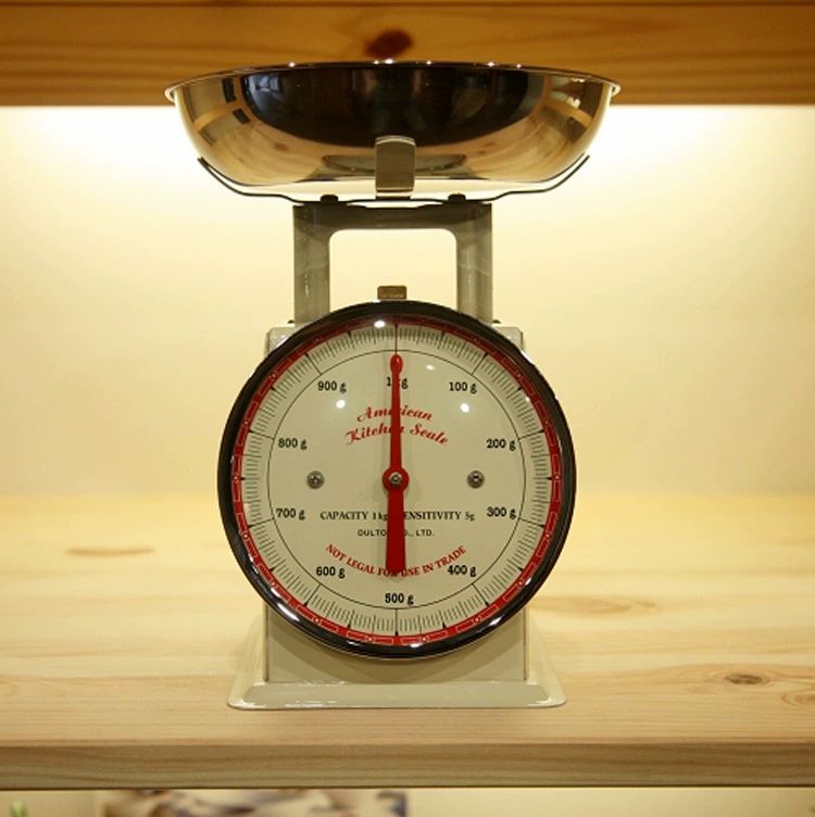 레트로 저울 베이킹 카페 소품 가정용 빈티지 베이커리 옐로우 500g 높이 16cm - 상세 이미지 4