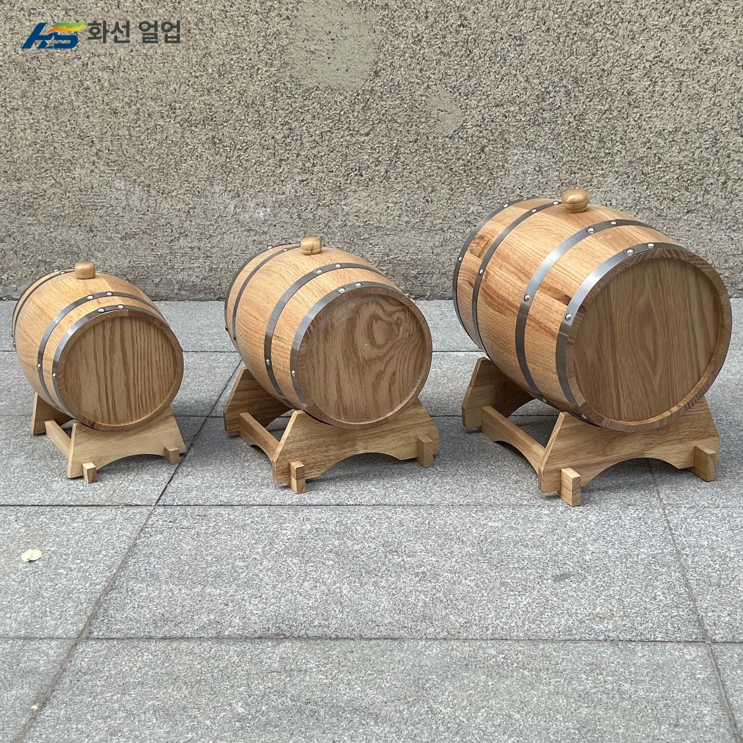 투명 오크통 원목 우드 숙성용 3L 디스펜서 인테리어 소형 전시 장식용 - 상세 이미지 5