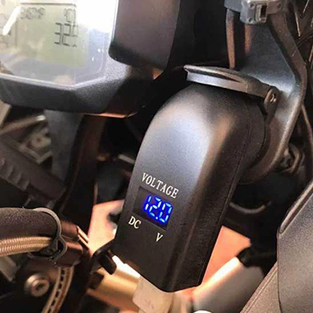 리멤버셀 잭 차량 C타입 시거잭 멀티 청색전광기 듀얼 USB A. 파란색 전기 디스플레이 - 상세 이미지 3