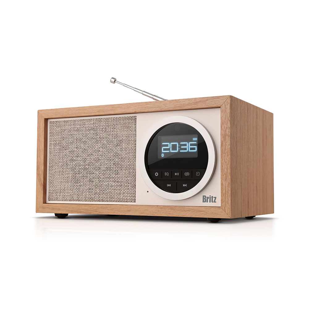브리츠 BA-MK77 블루투스 스피커 FM라디오 LCD화면 시계 알람 - 상세 이미지 3