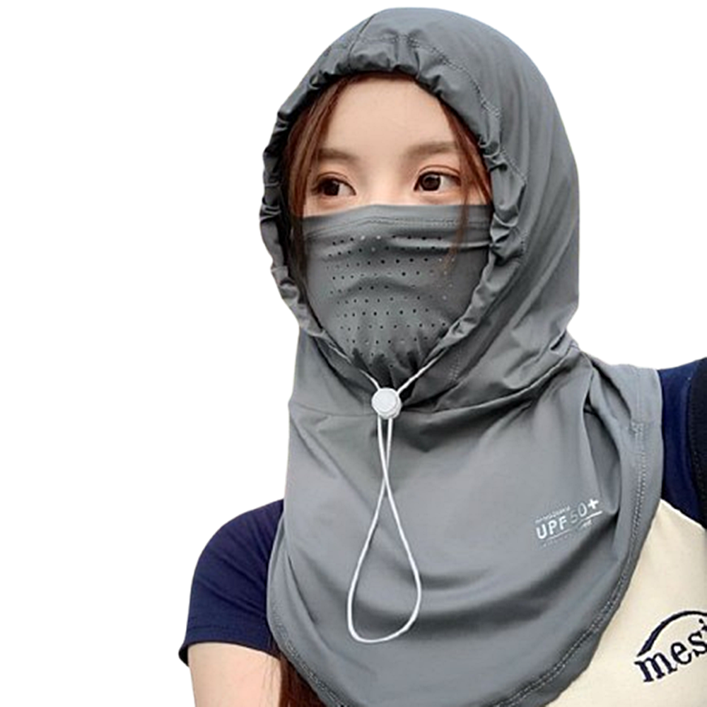 후드형 넥커버 마스크 일체형 여름 자외선차단 얼굴가리개 박대표마켓 - 상품 이미지