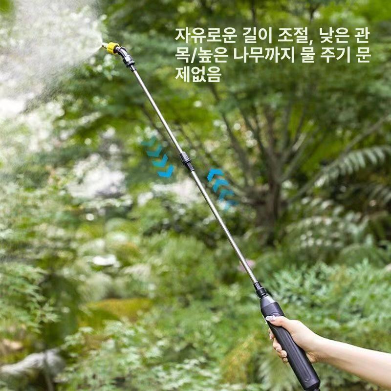전기 분무기 세차용 고압 전동 살충제 원예용 농업용 기본 분무 헤드+2m 호스 90분배터리수명 - 상세 이미지 2