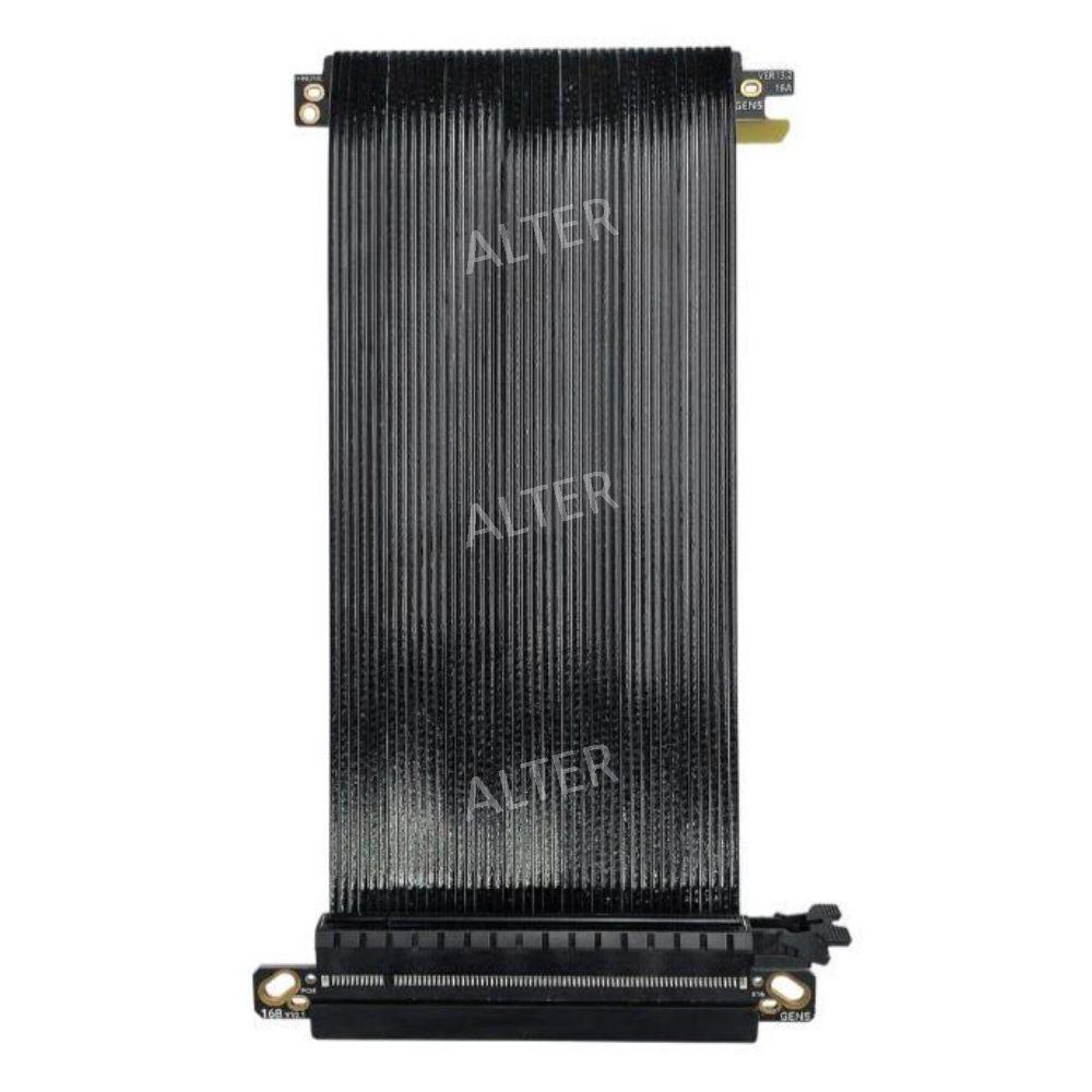 JHH-LINK 16AB5-R 16AB5-RHB 연장 PCIe 5.0 16x 소프트케이블 GEN5 그래픽 고속무손실 라이저케이블 은도금 16AB5-R-18.5cm - 상품 이미지