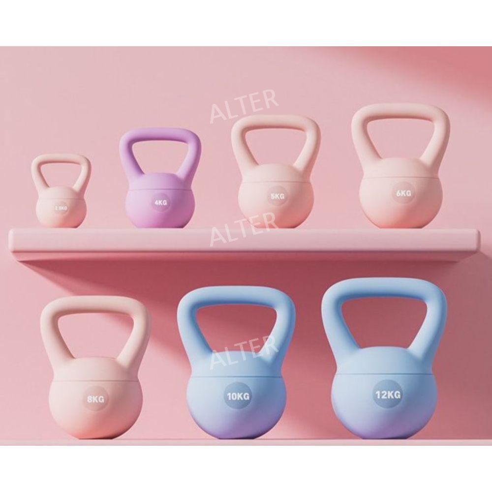 여성용 소프트 케틀벨 홈트 전신운동 덤벨 5kg-보라색 초보 여성 세트 - 상세 이미지 3