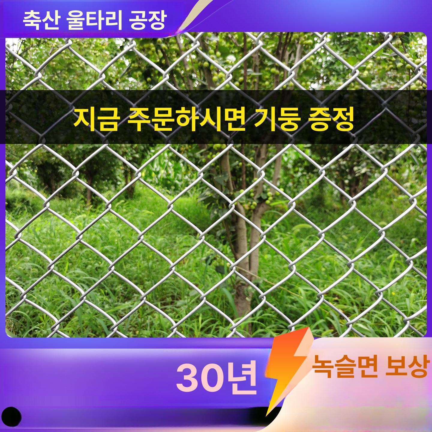 양계망 능형망 철망 휀스 2m 안전망 염소 구멍 7cm 그물망 닭장망 사육장 철조망 안전 - 상세 이미지 2