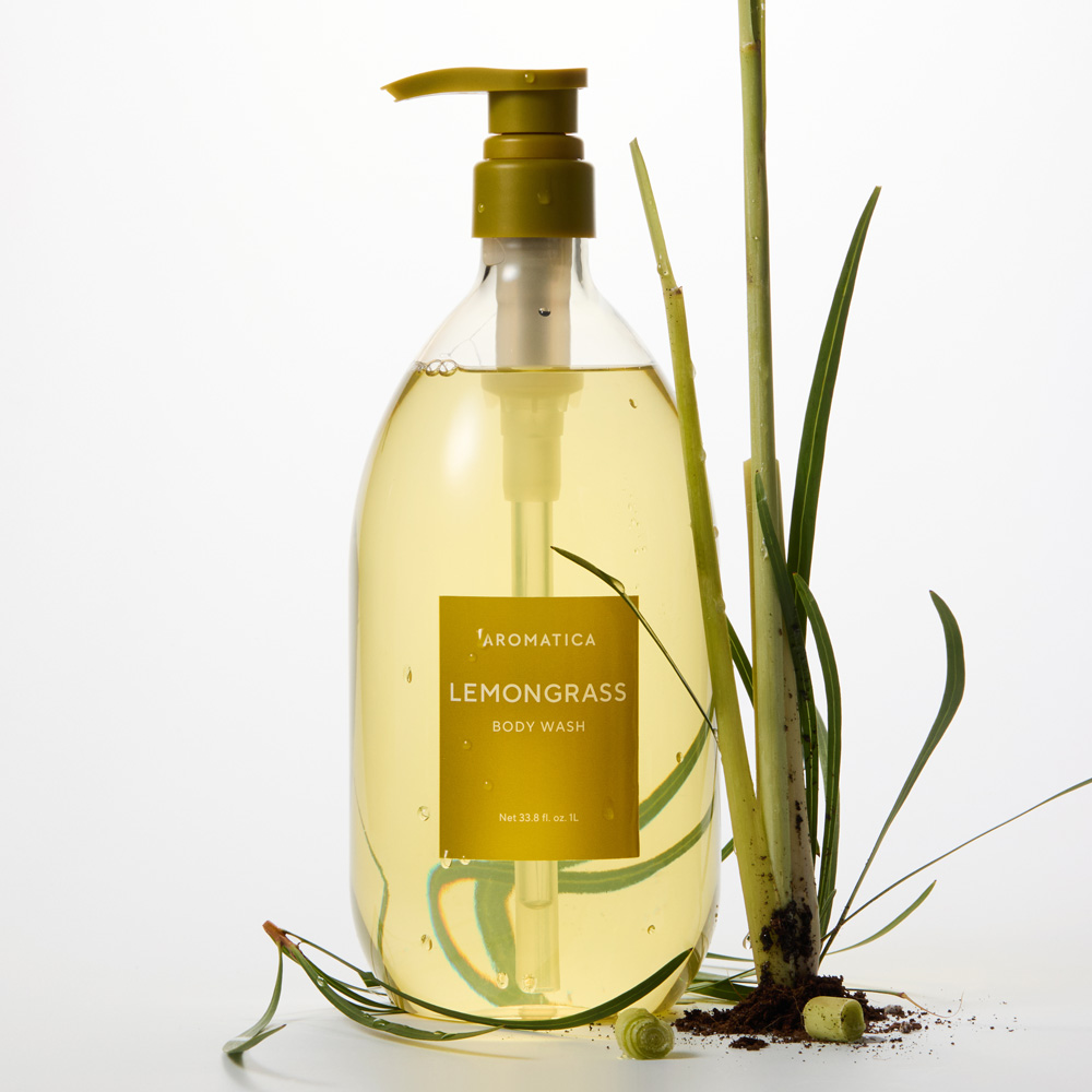 [샴푸미니증정] 아로마티카 레몬그라스 바디로션 750ML + 바디워시 1L - 상세 이미지 2