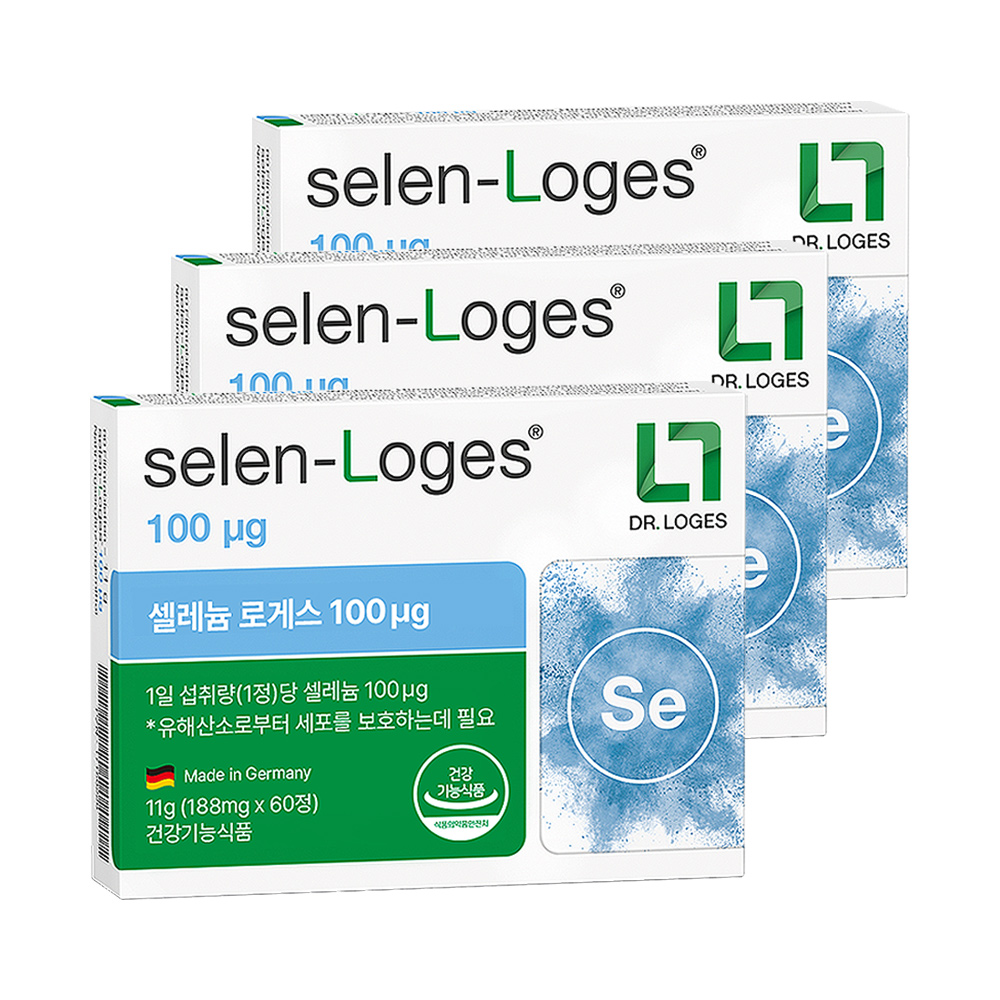 [닥터로게스]독일 수입 Selen-Loges 셀레늄 로게스 100mcg 60정, 3개 제품 이미지