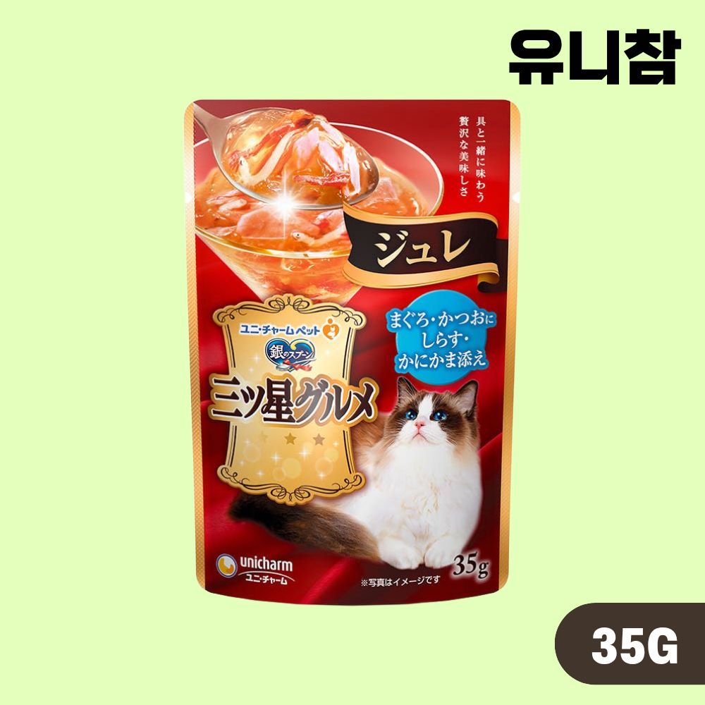 미쓰보시 구루메 자묘용 참치 가다랑어 후레이크35g 습식 파우치 - 상세 이미지 3