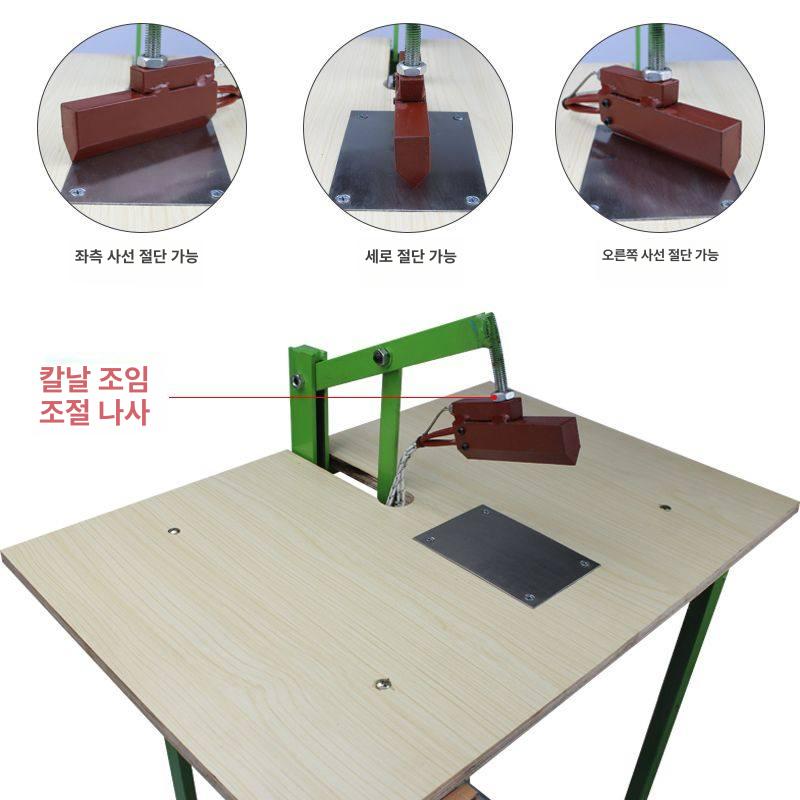 웨빙 테이프 절단기 풋 페달식 전열식 전열 절단 고온 완제품 - 상세 이미지 5