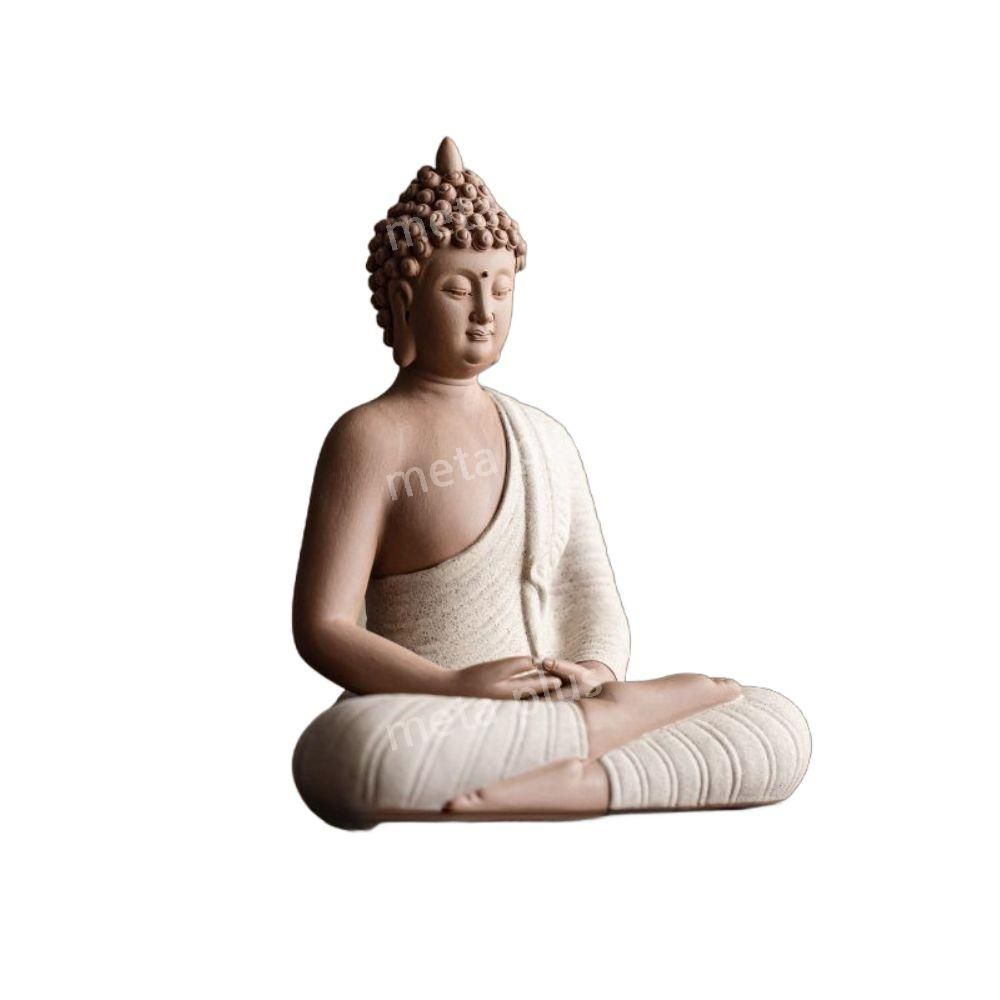 리멤버셀 도자기 부처님 불상 불교 음보살상 A. Sakyamuni 작은 부처 수지 장식품 - 상품 이미지