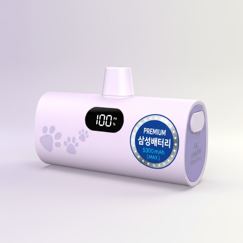 티앤알 삼성배터리셀 보조배터리 국산 도킹형 P-5300B 5000 기내반입 아이폰 갤럭시 제품 이미지