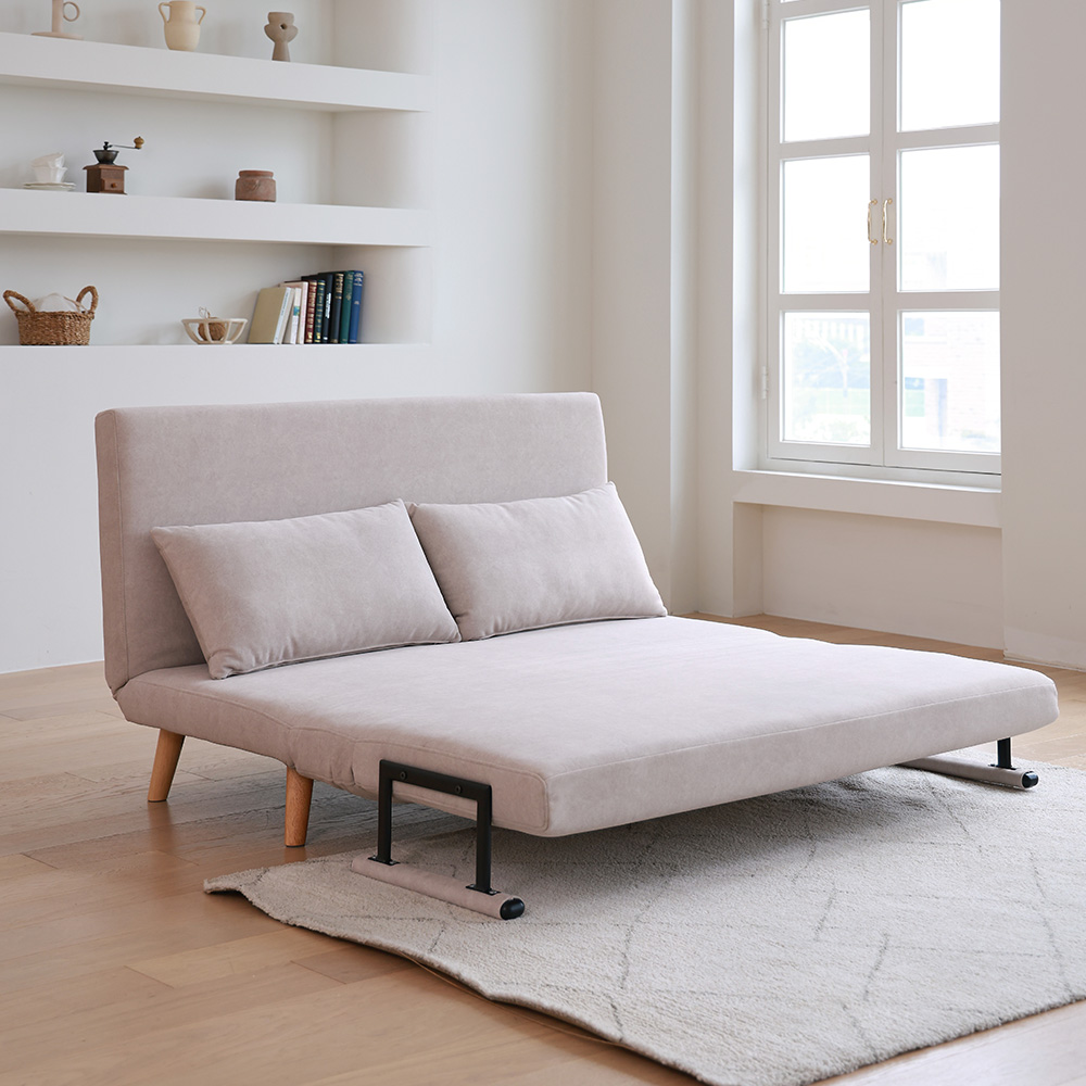 라자가구 리벨로 갤럭시 패브릭 1인 소파베드 카우치 원룸 싱글 접이식 침대