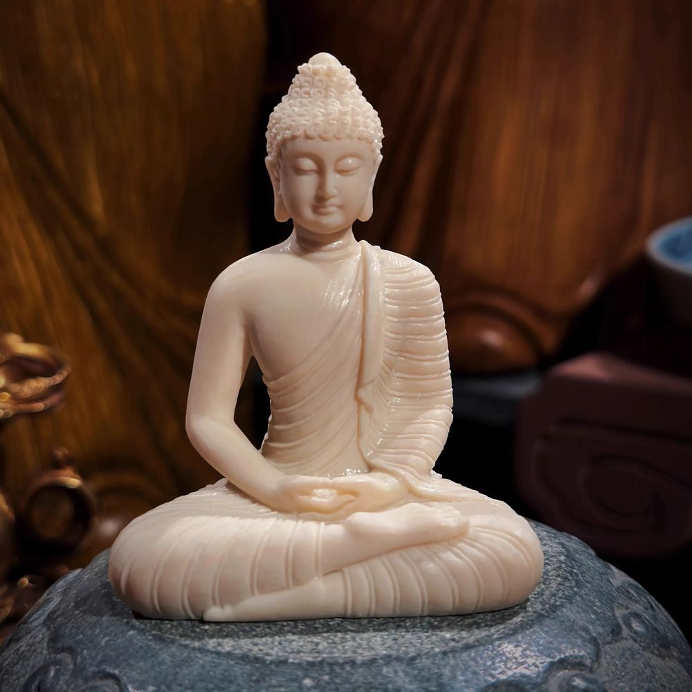 리멤버셀 도자기 부처님 불상 불교 음보살상 A. Sakyamuni 작은 부처 수지 장식품 - 상세 이미지 2