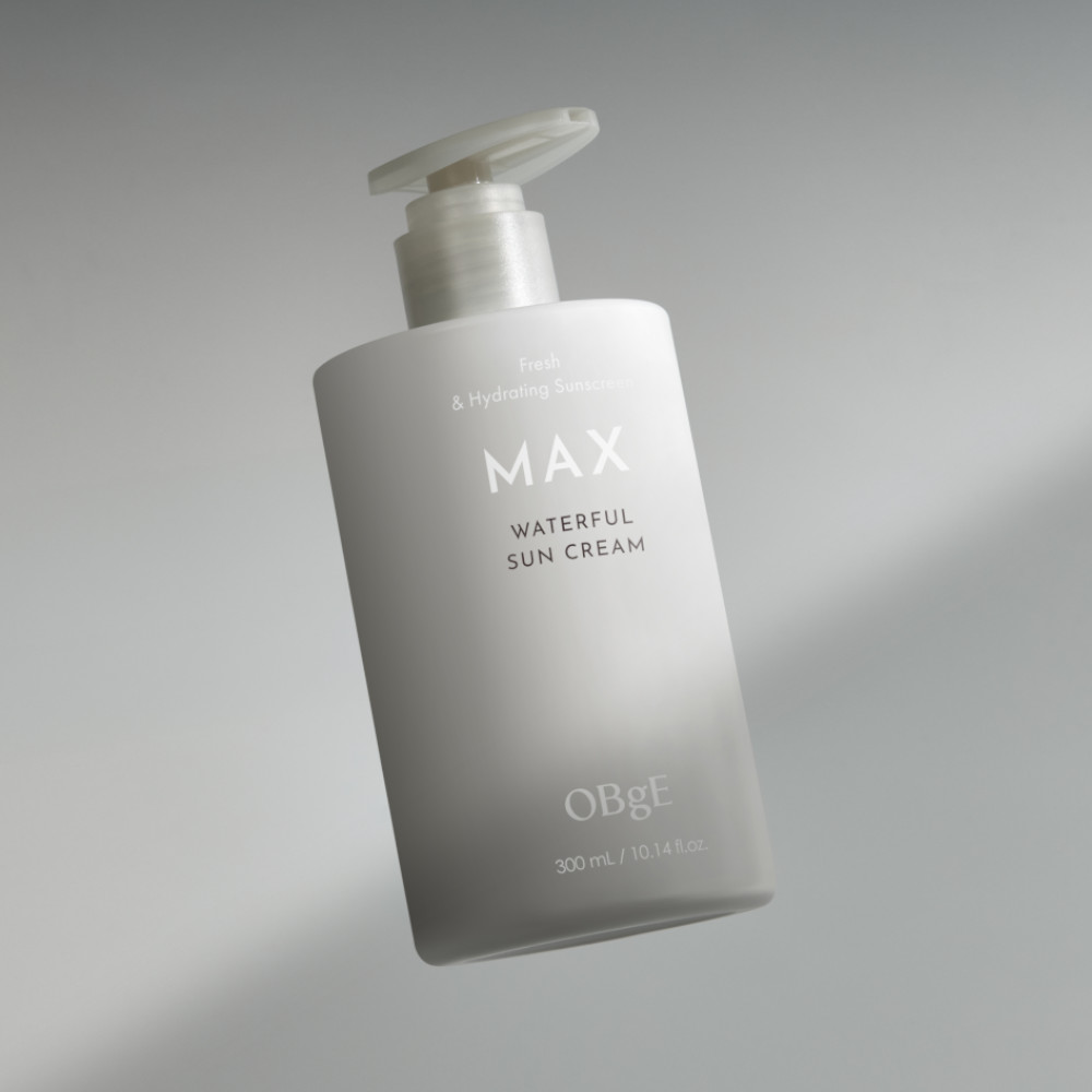 오브제 맥스 워터풀 선크림 300ml 1개 남성용 대용량 올인원 진정 자외선 차단제 제품 이미지