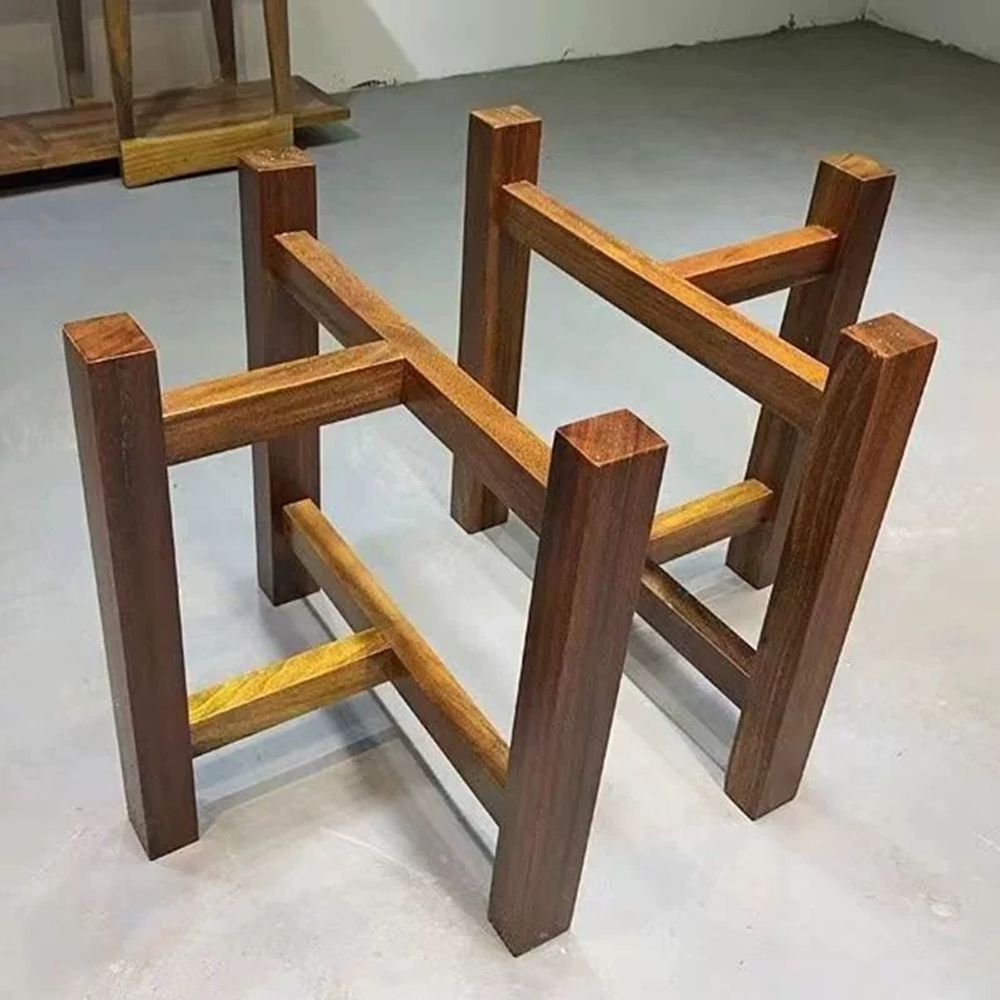 원목테이블다리 발통 좌탁다리 가구 업소 A. 오칸 삼각대 폭 40cm 높이 65cm 1쌍. - 상품 이미지