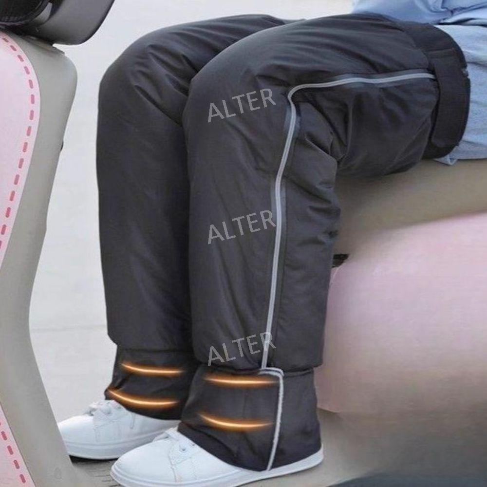 오토바이 방한용품 무릎토시 겨울 바이크 기모 발목커버 방한 바람막이 다리토시 60CM 방수 방풍 기모 무릎 보호대 - 상세 이미지 3