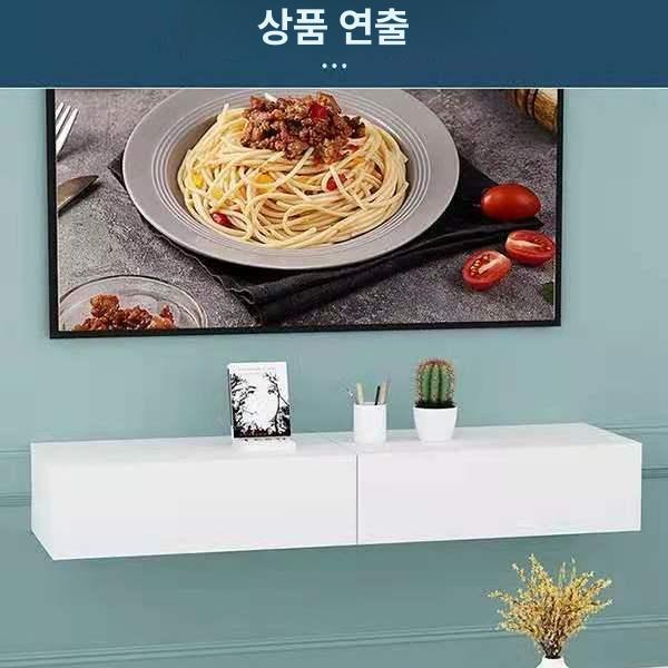 벽걸이 원룸 무지주 선반 장식장 벽선반 수납 북유럽 길이 40 라이트월넛 조립 필요 - 상세 이미지 4