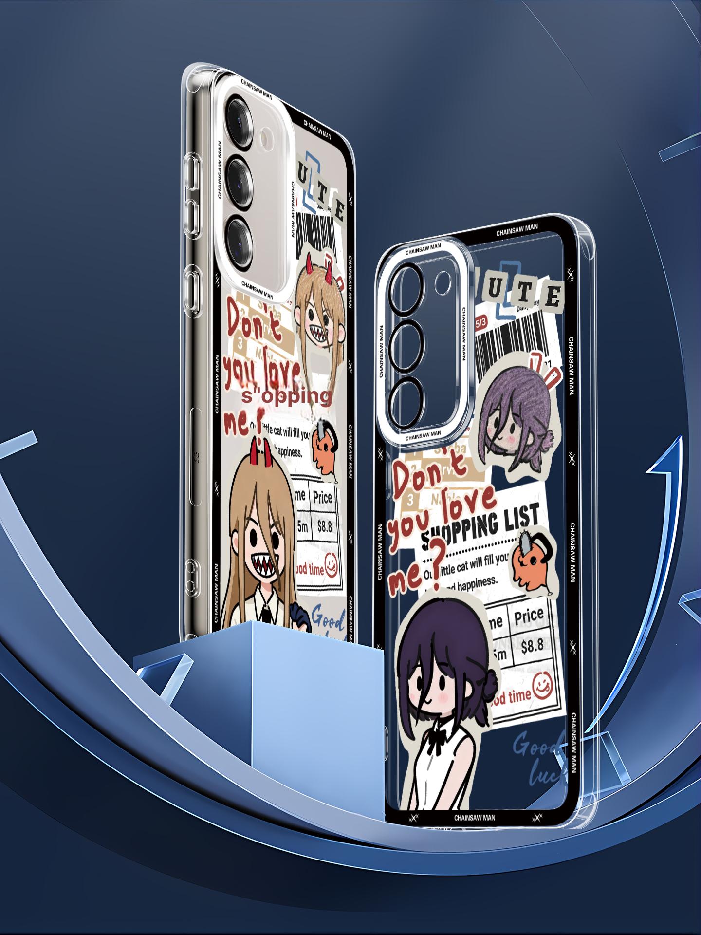 체인소맨 갤럭시 폰 케이스 S25 24 23 휴대폰 스마트폰 커버 파워 bd03315 Samsung S25 - 상세 이미지 4