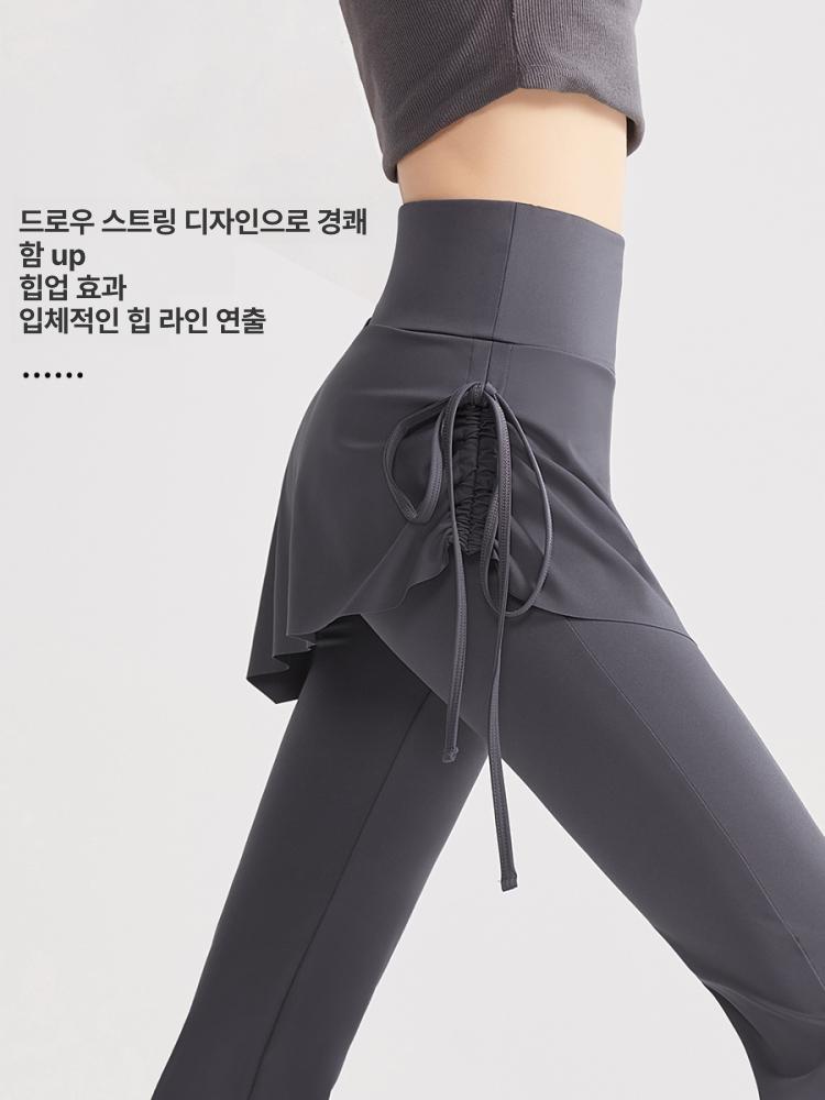 랩스커트 팬츠 에어로빅 복장 라틴 힙스카프 힙커버 치마 블랙 투피스 스타일 xl 60.0-70.0kg - 상세 이미지 4