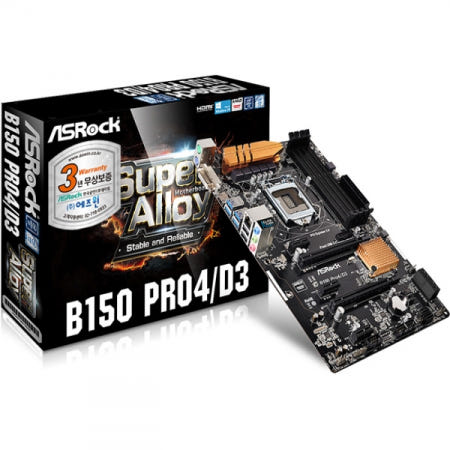 (ASRock) B150 PRO4 D3 (에즈윈) 메인보드