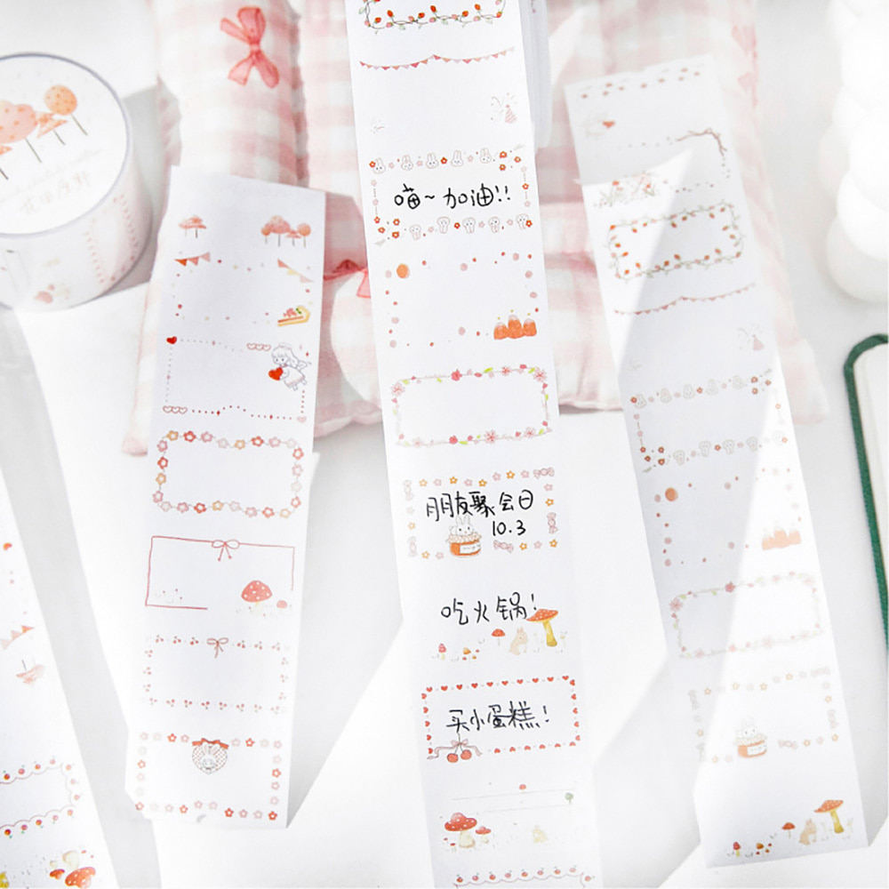 [세트구매 6종] 감성 메모가능 키스컷 마스킹테이프 이미지 2