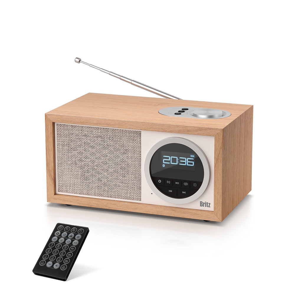 브리츠 BA-MK77 블루투스 스피커 FM라디오 LCD화면 시계 알람 - 상품 이미지