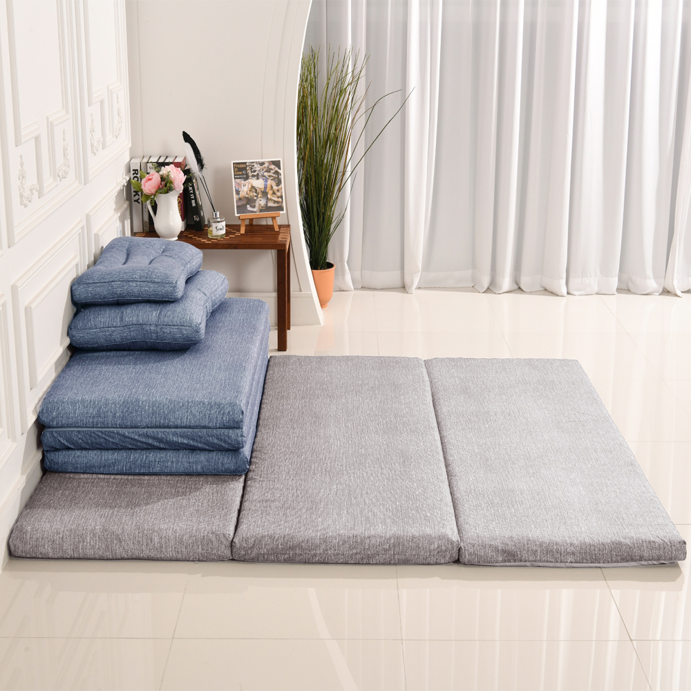 더베딩샵 3단 접이식 매트리스 롱탄탄폼 데일리 손님용 수면 바닥토퍼 매트